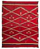Navajo Germantown Saddle Blanket/ Rug Deaccessioned from the Hopewell Museum, Hopewell, NJ 