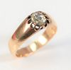 14 Karat Yellow Gold and Diamond Ring Set
with oval mine cut diamond
approximately 1.5 carat, approximately 6.6 x 7.6 millimeters