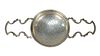 English Silver Strainer
with two handles
length 9 1/2 inches
3.4 troy ounces
