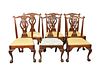 Set of Six Custom Tassel Back Chippendale Style Dining Chairs
five signed E. Poddig, 1942, one attributed to Charles Post
height 40 1/4 inches
Provena