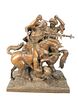 Jean-Francois Theodore Gechter (1796 - 1844)
"Aboukir"
bronze figural group
having two mounted soldiers depicting an Egyptian battle
inscribed on the 