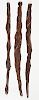 Northern Plains Diamond Willow Carved Canes 