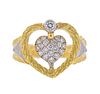 Buccellati Oro Diamond 18k Gold Heart Ring