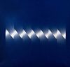 Ennio Finzi (Venezia 1931)  - Chrome blue-white light vibration, 1975