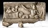 Roman Marble Relief Panel with Birth of Mithras