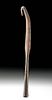 9th C. Viking Iron Spear Tip w/ Curled Tip