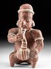 Colima Pottery Hunchback Figure Drinking Pulque