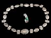 Navajo Silver Concha Belt and Bracelet w/ Turquoise