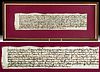 1678 English Vellum Deed Transfer Document