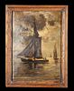 Signed 19th C. Dutch Painting - Seascape