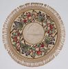 Arts & Crafts Circular Embroidered Linen c1910