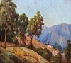 Santa Barbara Mountains Painting c1910s