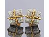 Verdura 18k Gold Diamond Stud Earrings 