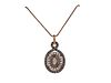 LeVian Le Vian 14k Rose Gold Chocolate Diamond Topaz Pendant on Necklace 