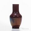 Hugh C. Robertson (1845-1908) for Chelsea Keramic Art Works Vase, Chelsea, Massachusetts, c. 1888, in oxblood glaze, impressed "CKAW" a