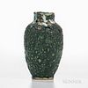 Hugh C. Robertson (1845-1908) for Dedham Pottery Experimental Glaze Vase, Dedham, Massachusetts, c. 1895, marked "Dedham Pottery" and "