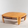 Robert March Studio Furniture Coffee Table, Princeton, Massachusetts, 1999, maple and cherry, initialed, signed and dated, ht. 16 1/2,