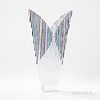 Monumental Gundi Viviani-Finch Art Glass Sculpture, Nova Scotia, Canada, 2003, finely cut plate glass fused together with strong-bondin