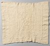 Sheila Hicks (b. 1934) Study for White Letter Textile, Mexico, 1962, hand-spun wool, woven, four-sided selvage finish, ht. 24, wd. 26 1