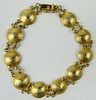 CHINESE STYLE 14KT Y GOLD GONG BRACELET