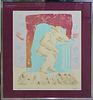 PETER MAX PSYCHEDELIC HAND SIGNED HC LITHOGRAPH