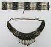 RARE MID CENTURY MEXICAN SILVER NIELO JEWELRY SUIT