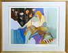 LARGE ITZCAK TARKAY SIGNED & NUMBEREED LITHOGRAPH