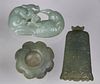 (3) Chinese Carved Jade Articles