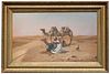 Signed, 1912 Orientalist Desert Scene with Figures