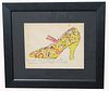 After Warhol, Marker/Ink Sketch of a Shoe