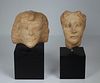(2) Egyptian Style Resin Figures on Stand