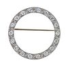 Platinum 2.00ctw Diamond Circle Brooch Pin