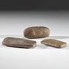 Three Hardstone Bar Weights, Largest 3-1/2 in.