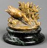 Vienna Bronze & Marble Duck Sculpture
