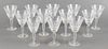 Waterford Cut Glass Wine Glasses, Set of 12