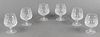 Waterford Cut Glass Brandy Snifters, Set of 6