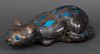 Max Kerlow Style Harlequin Ceramic Cat Sculpture