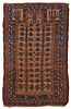 Belouch Prayer Rug, Afghanistan, ca. 1900; 4 ft. 2 in. x 2 ft. 7 in.