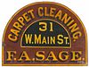 Painted pine Carpet Cleaning trade sign