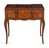 A Louis XV Style Inlaid Walnut Poudreuse