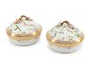 A Pair of Royal Copenhagen Flora Danica Porcelain Covered Entree Dishes