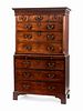 A George III Mahogany Chest on Chest