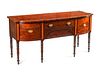 A George III Marquetry and Mahogany Sideboard