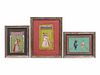Three Mughal Miniature Paintings