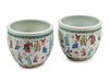 A Pair of Chinese Export Enameled Porcelain Jardinieres