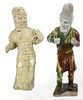 Chinese Sancai and Straw Glazed Pottery Figures