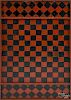 Parquetry painted gameboard, early 20th c., 28