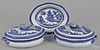 Pair of Chinese export blue and white porcelain