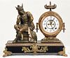 Ansonia Mantel Clock With Mercury Figure