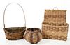 Three Cherokee Baskets 
